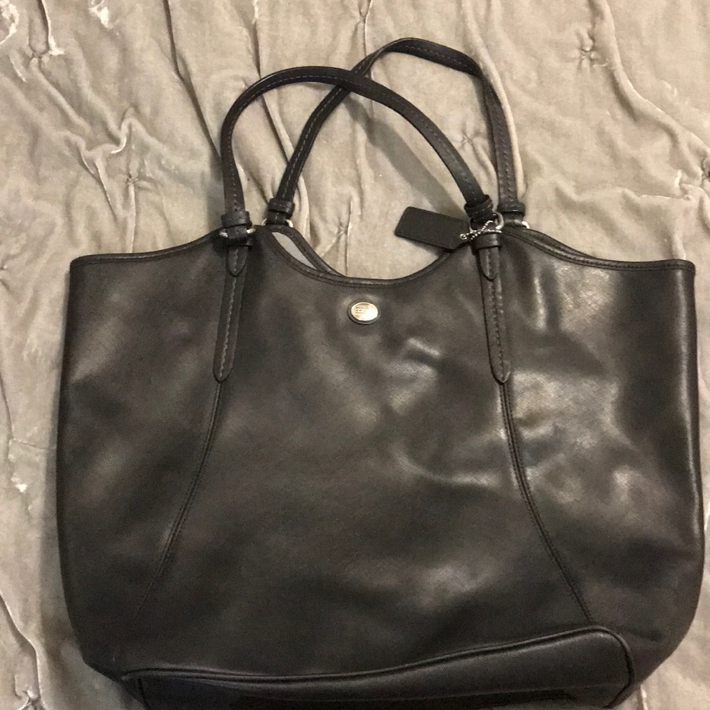 Black Coach Purse Soft Leather